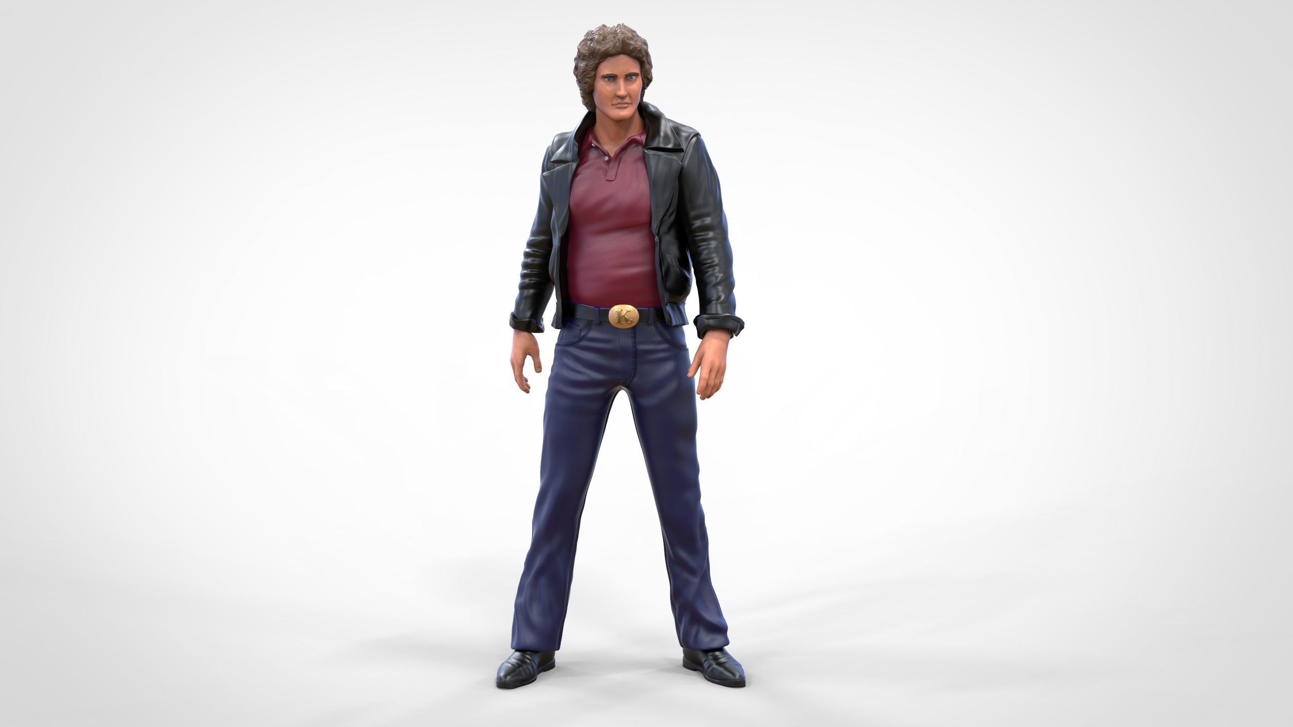 Michael Knight in Knight Rider 3D print model_35
