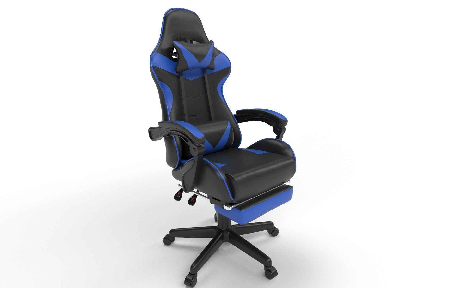 Gaming Chair Low-poly 3D model_2