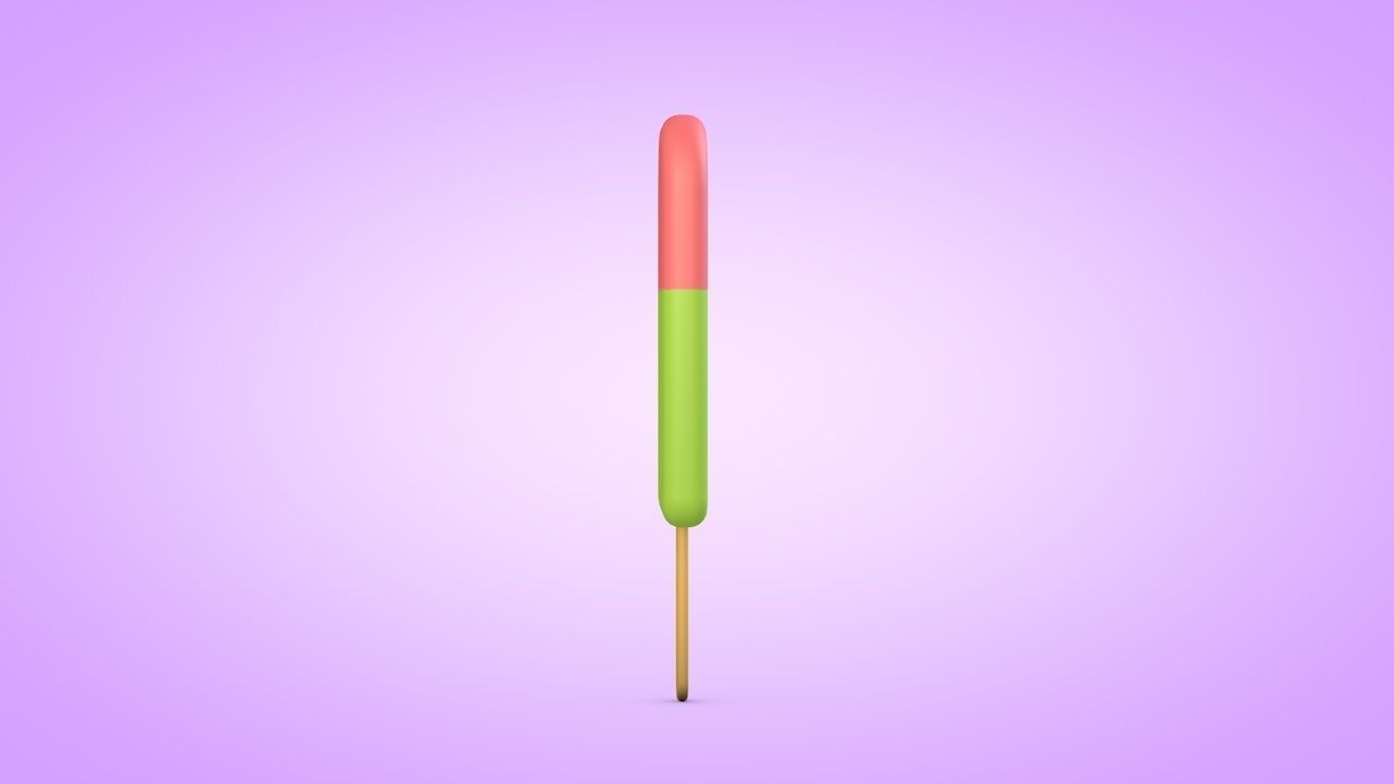 Ice Cream Set Low-poly 3D model_21