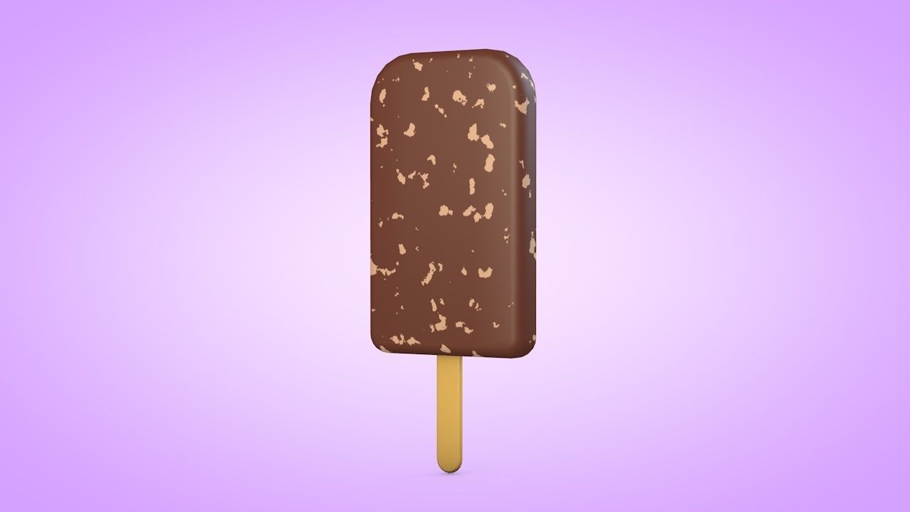 Ice Cream Set Low-poly 3D model_6