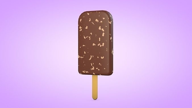 Ice Cream Set Low-poly 3D model 7