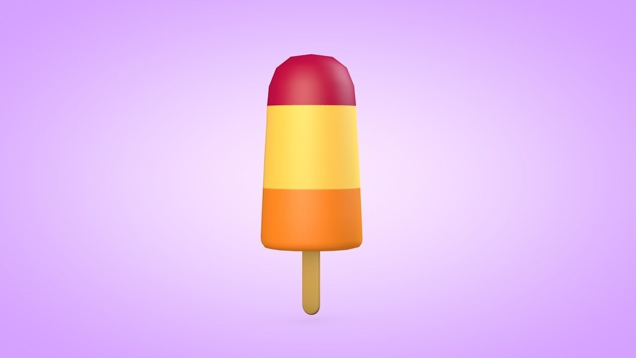 Ice Cream Set Low-poly 3D model_22