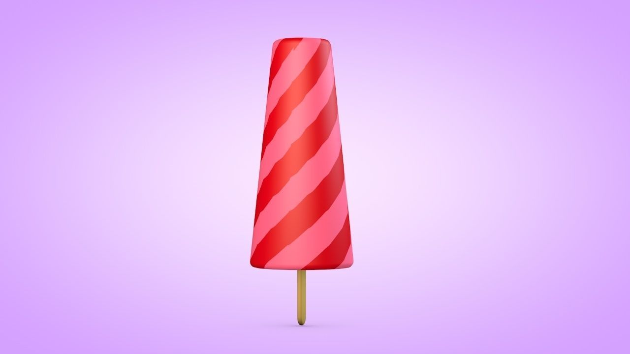 Ice Cream Set Low-poly 3D model_14