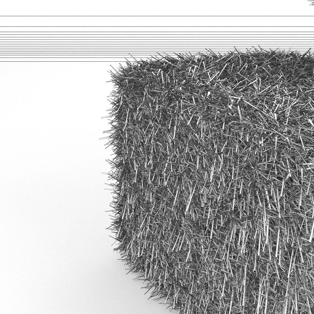 Hay Bale 3D model_7