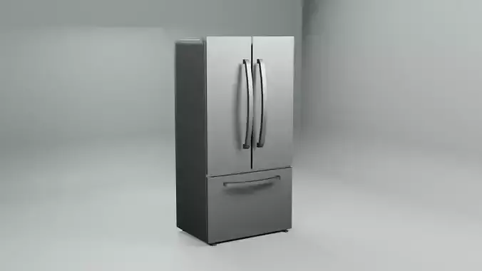 Fridge silver refrigerator