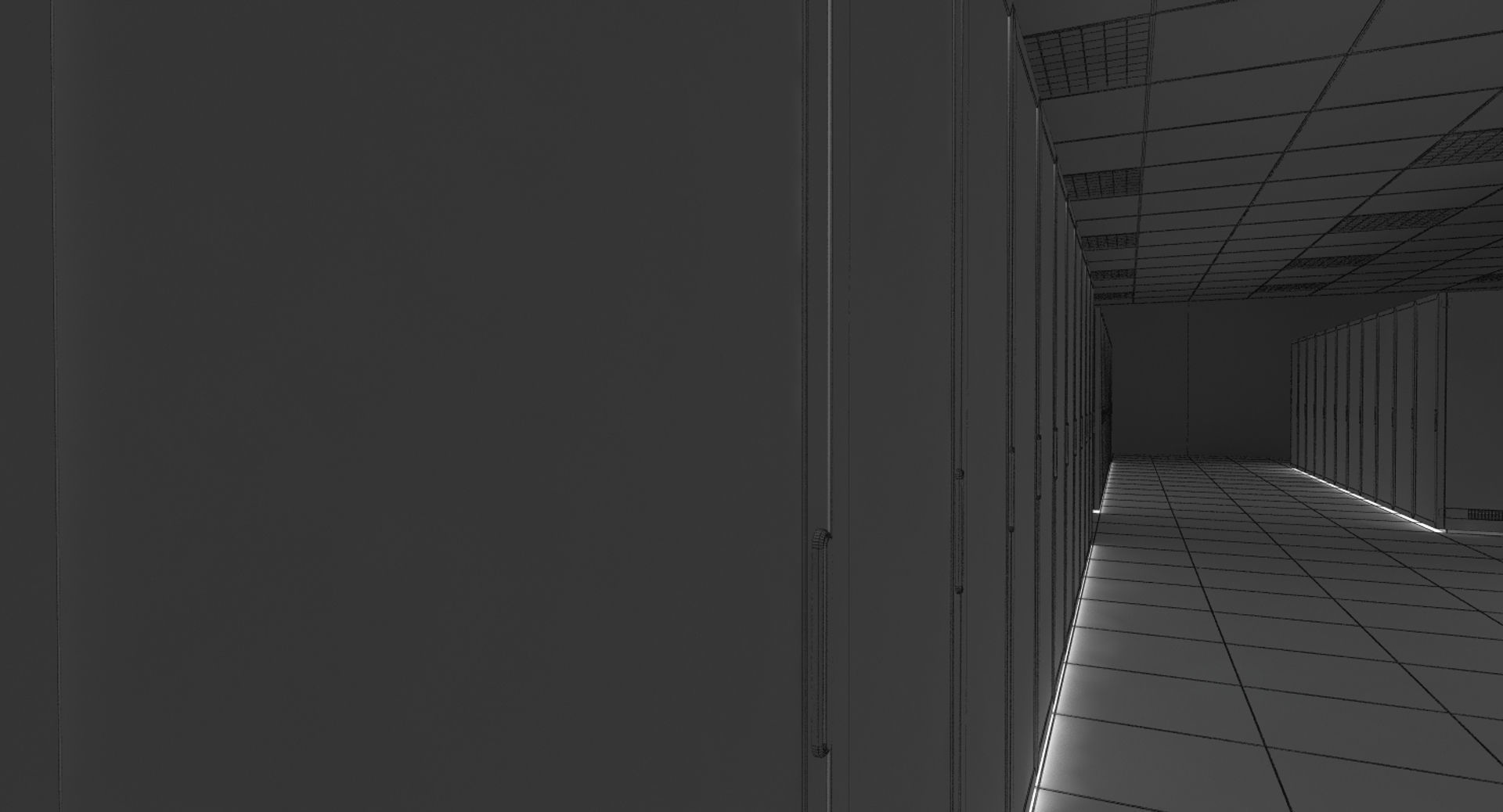 Futuristic Server Room 3D model_5