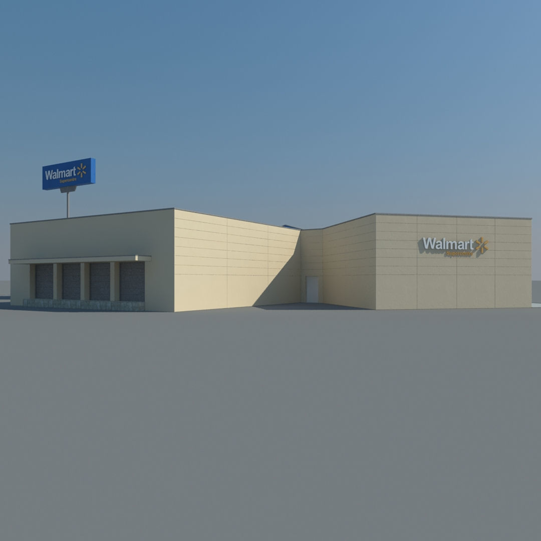 Walmart Supercenter 3D model_11