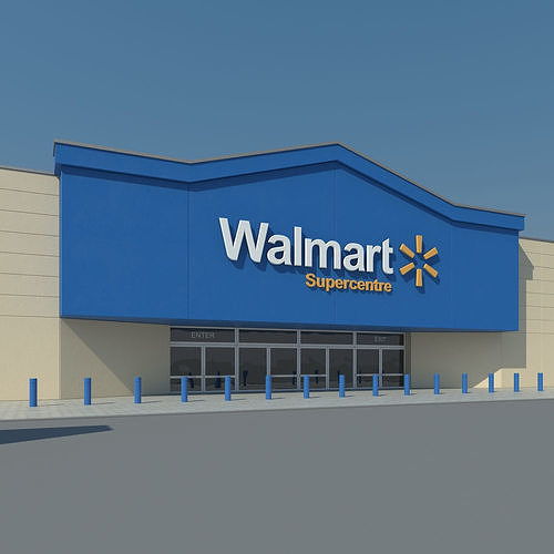Walmart Supercenter 3D model