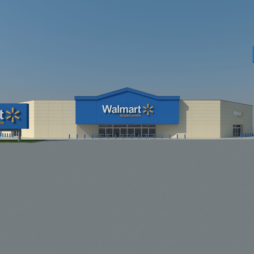 Walmart Supercenter 3D model_4