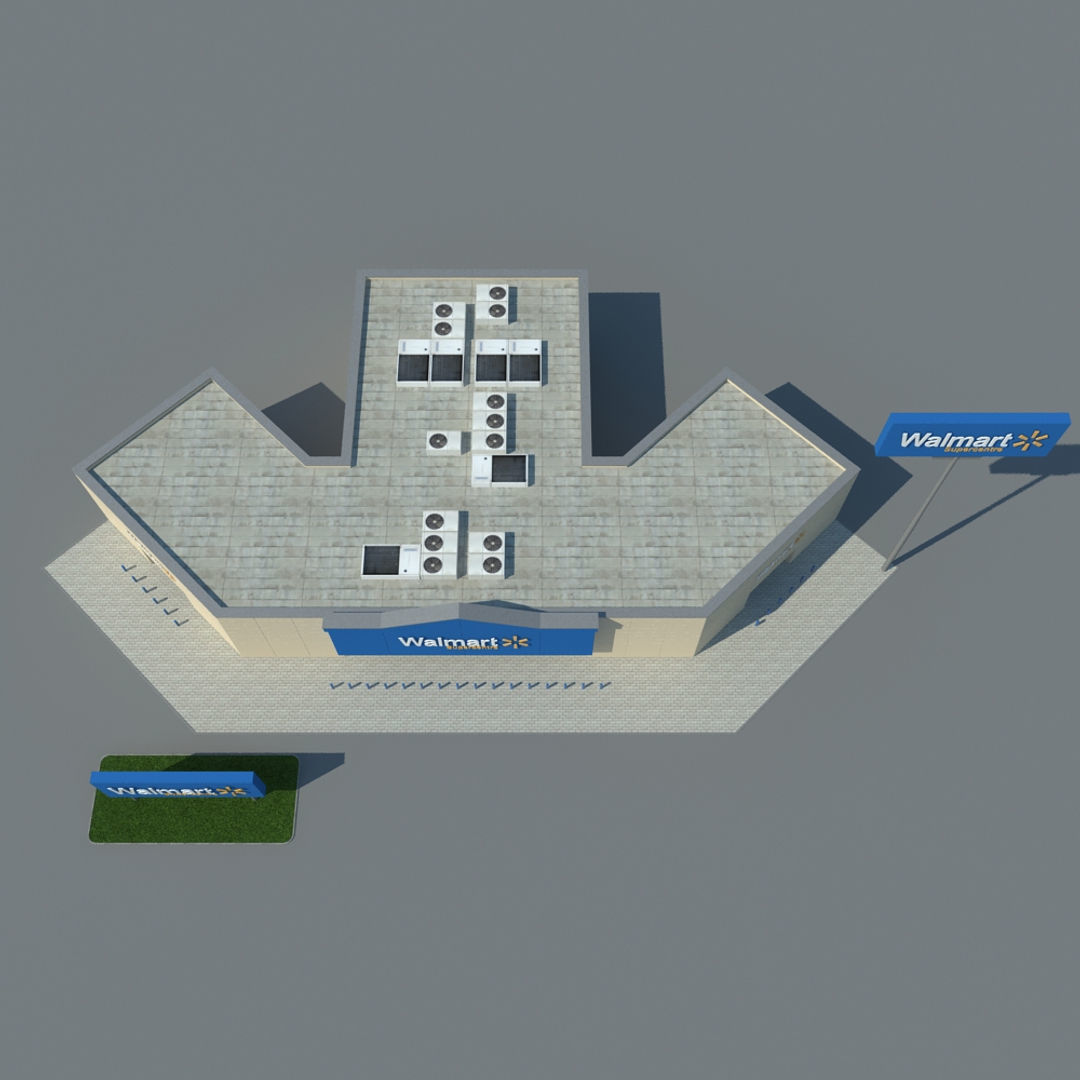 Walmart Supercenter 3D model_3