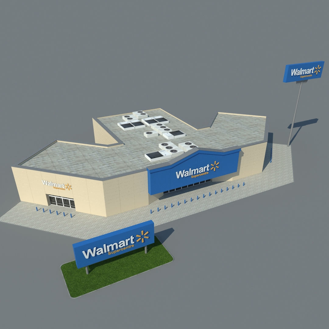 Walmart Supercenter 3D model_10