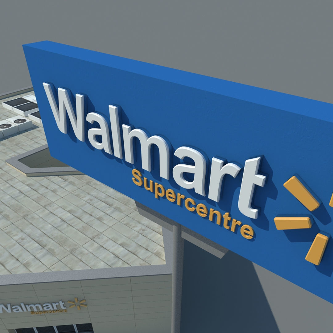 Walmart Supercenter 3D model_1