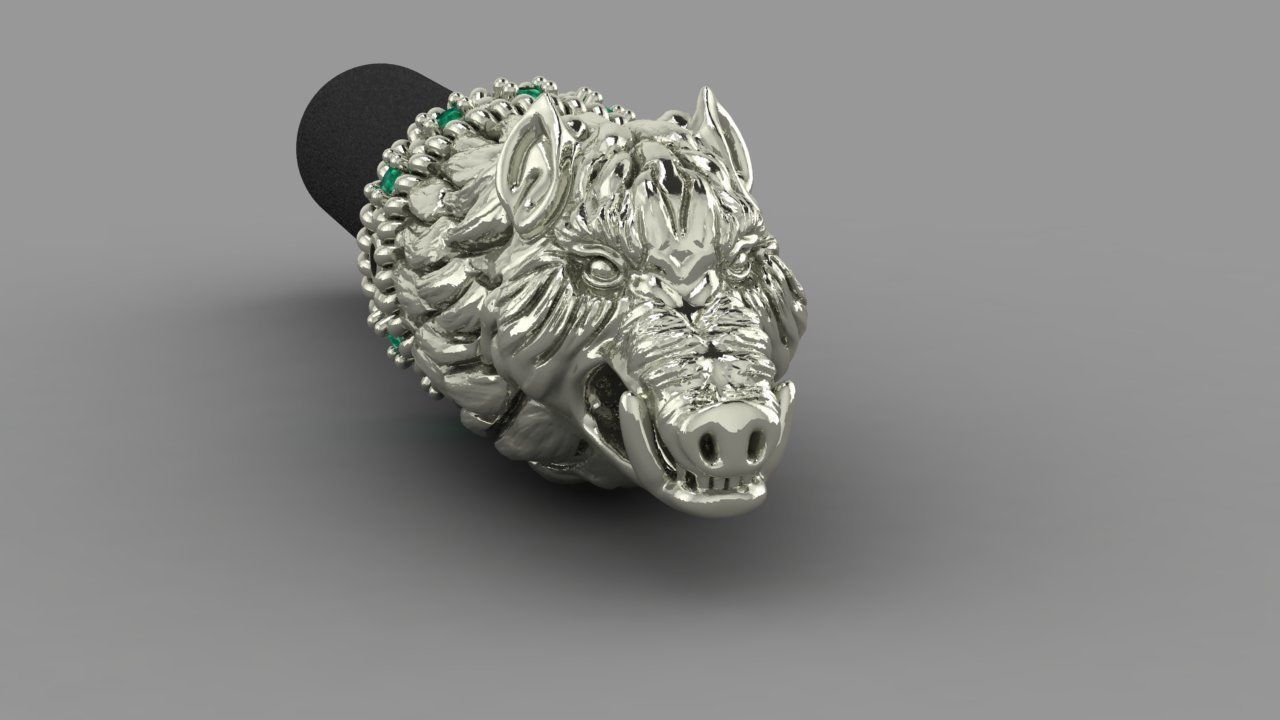 Animals Boar  3D print model_3