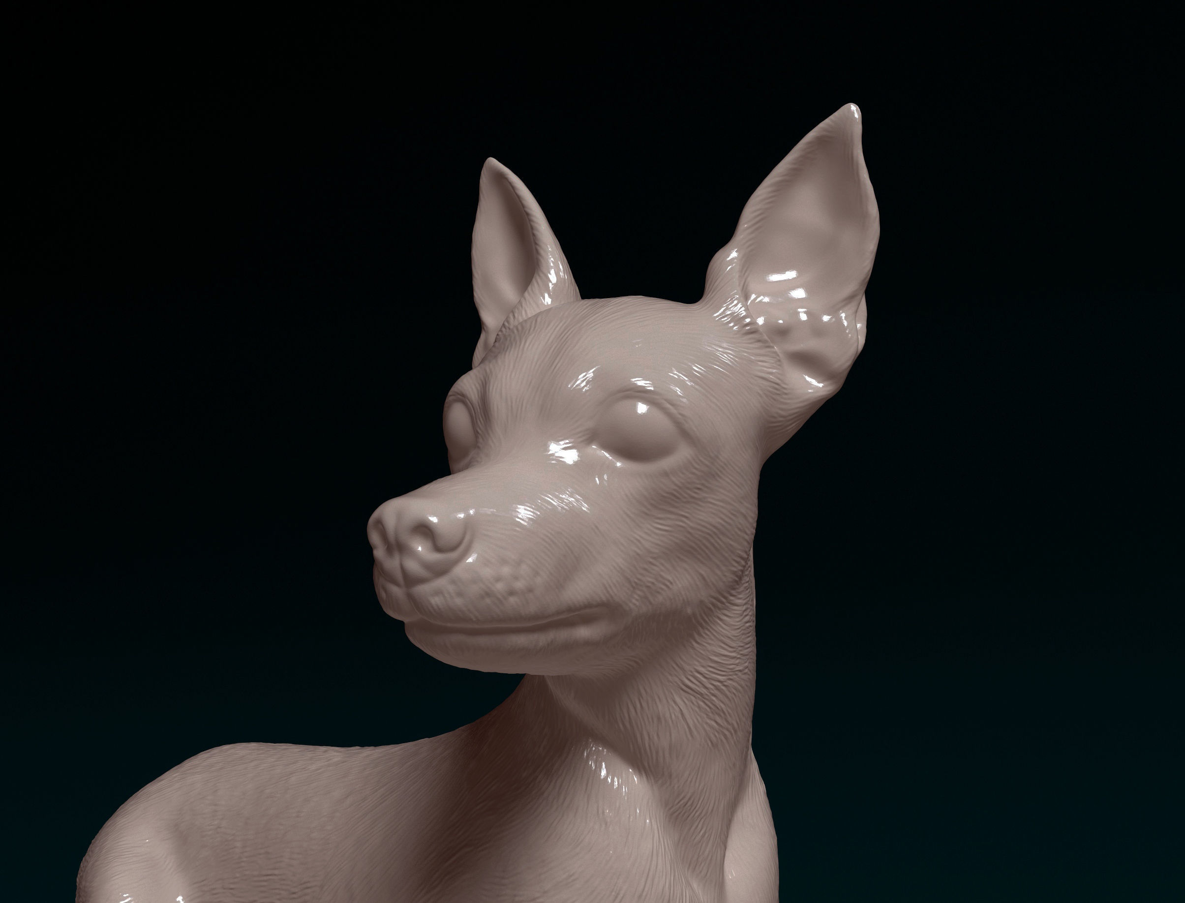Toy terrier 3D print model_5