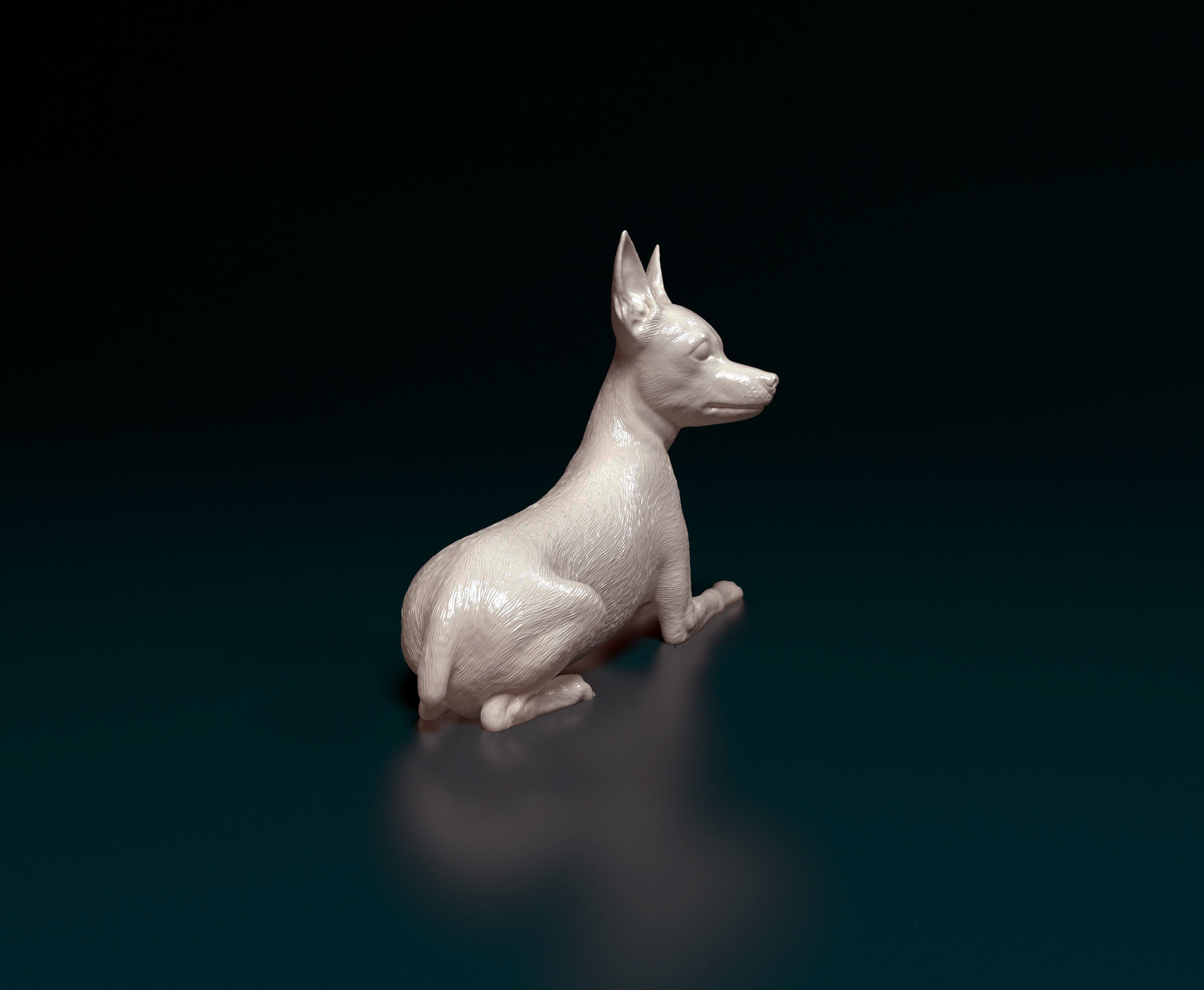 Toy terrier 3D print model_3