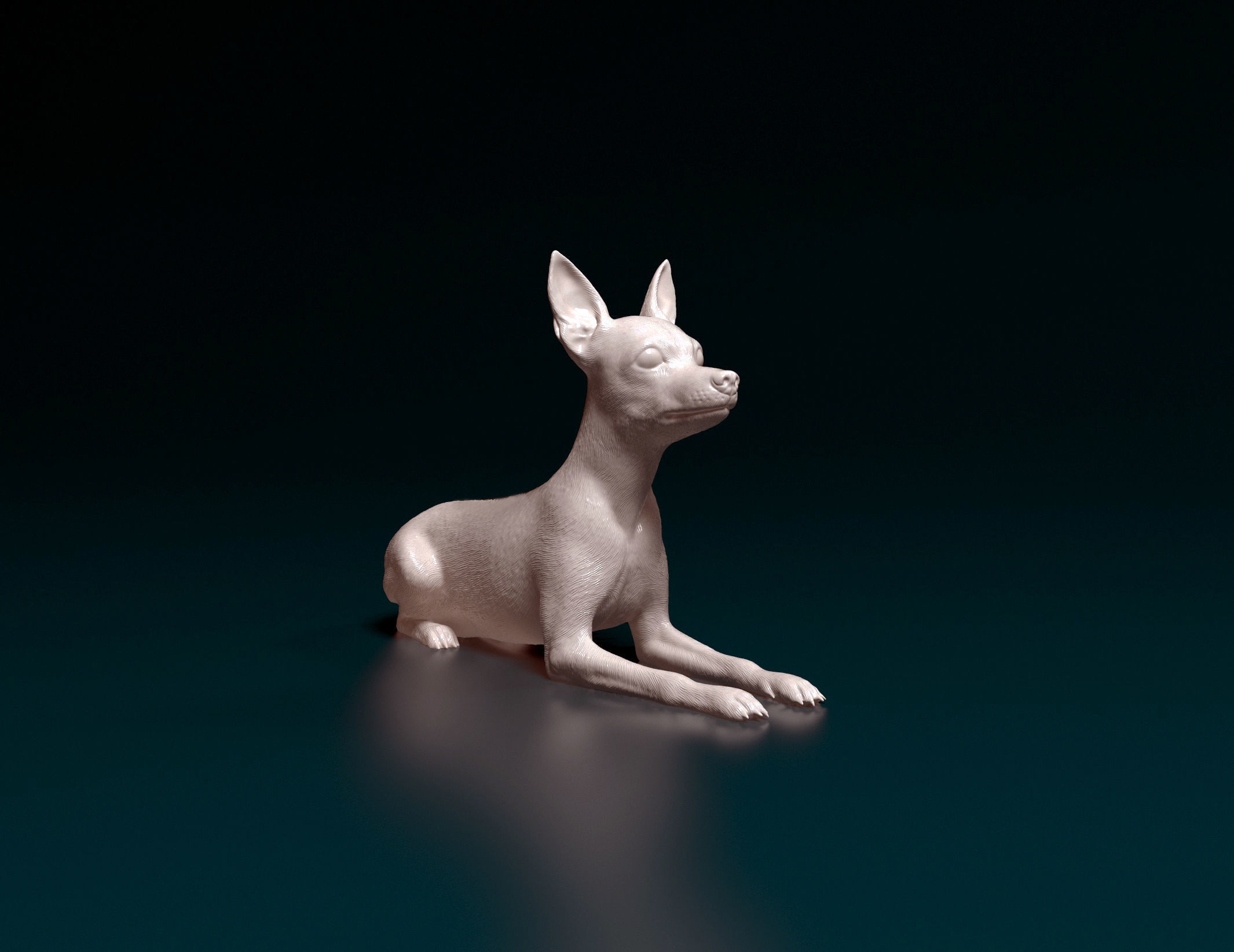 Toy terrier 3D print model_6