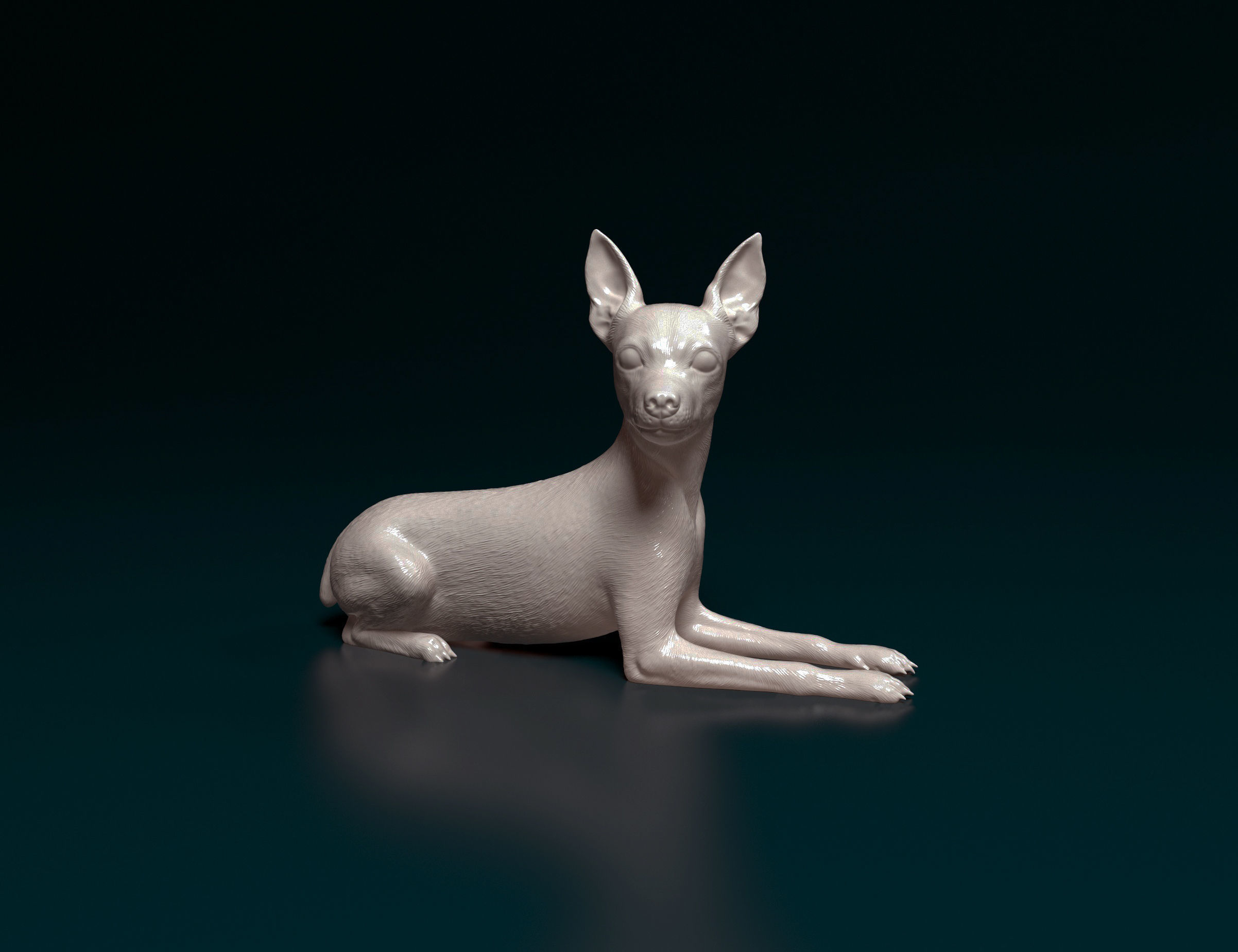 Toy terrier 3D print model_2