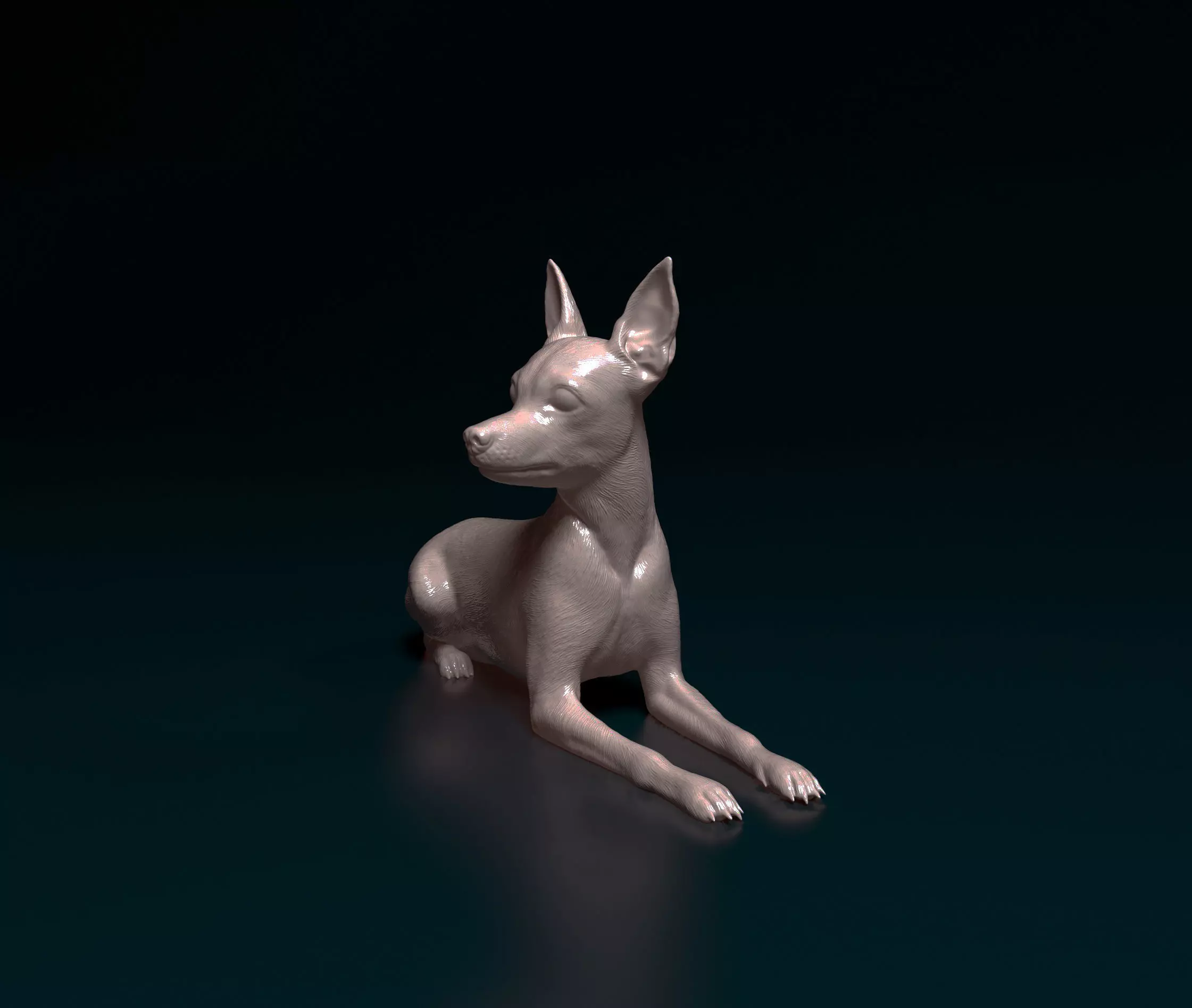 Toy terrier 3D print model_0