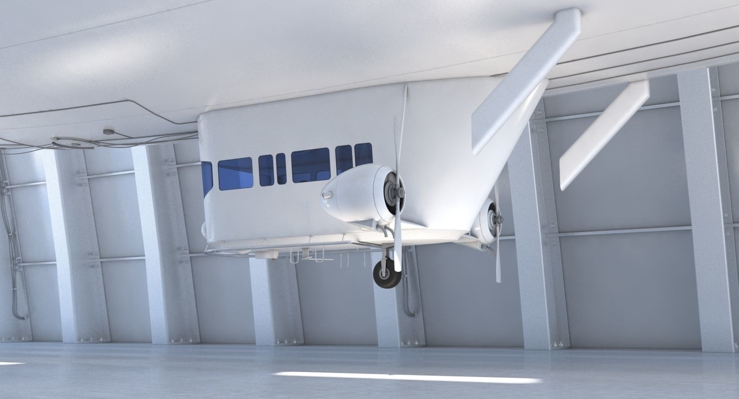 Zeppelin Hangar 3D model_2