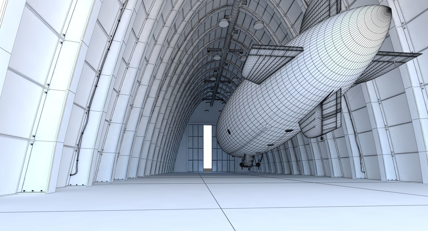 Zeppelin Hangar 3D model_10