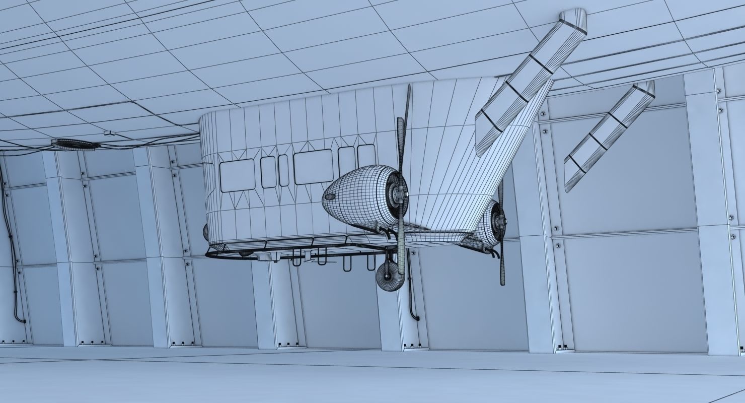 Zeppelin Hangar 3D model_3