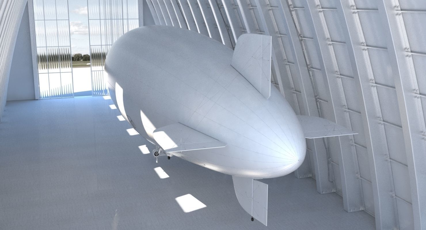 Zeppelin Hangar 3D model_6