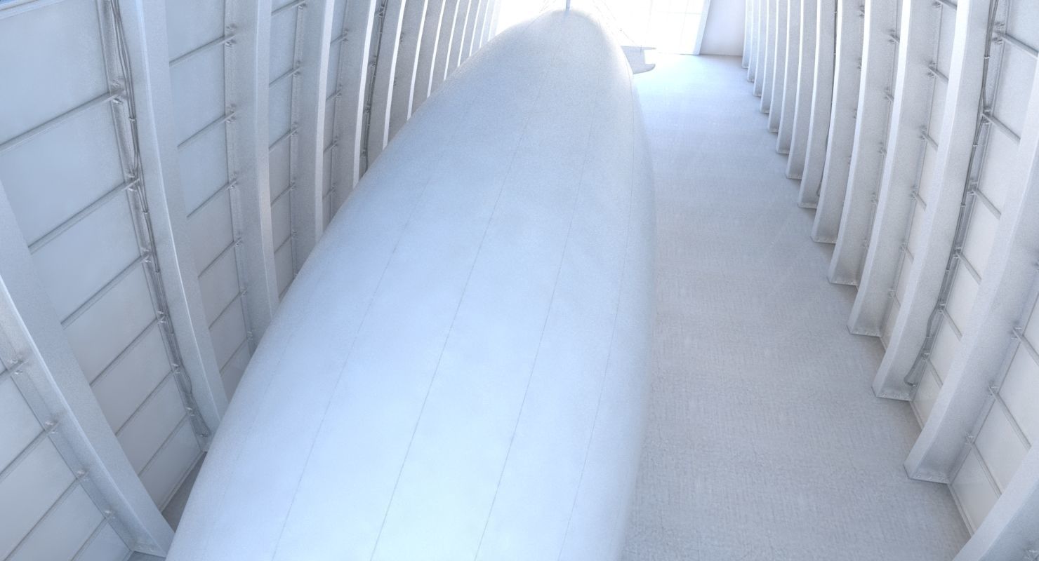 Zeppelin Hangar 3D model_9