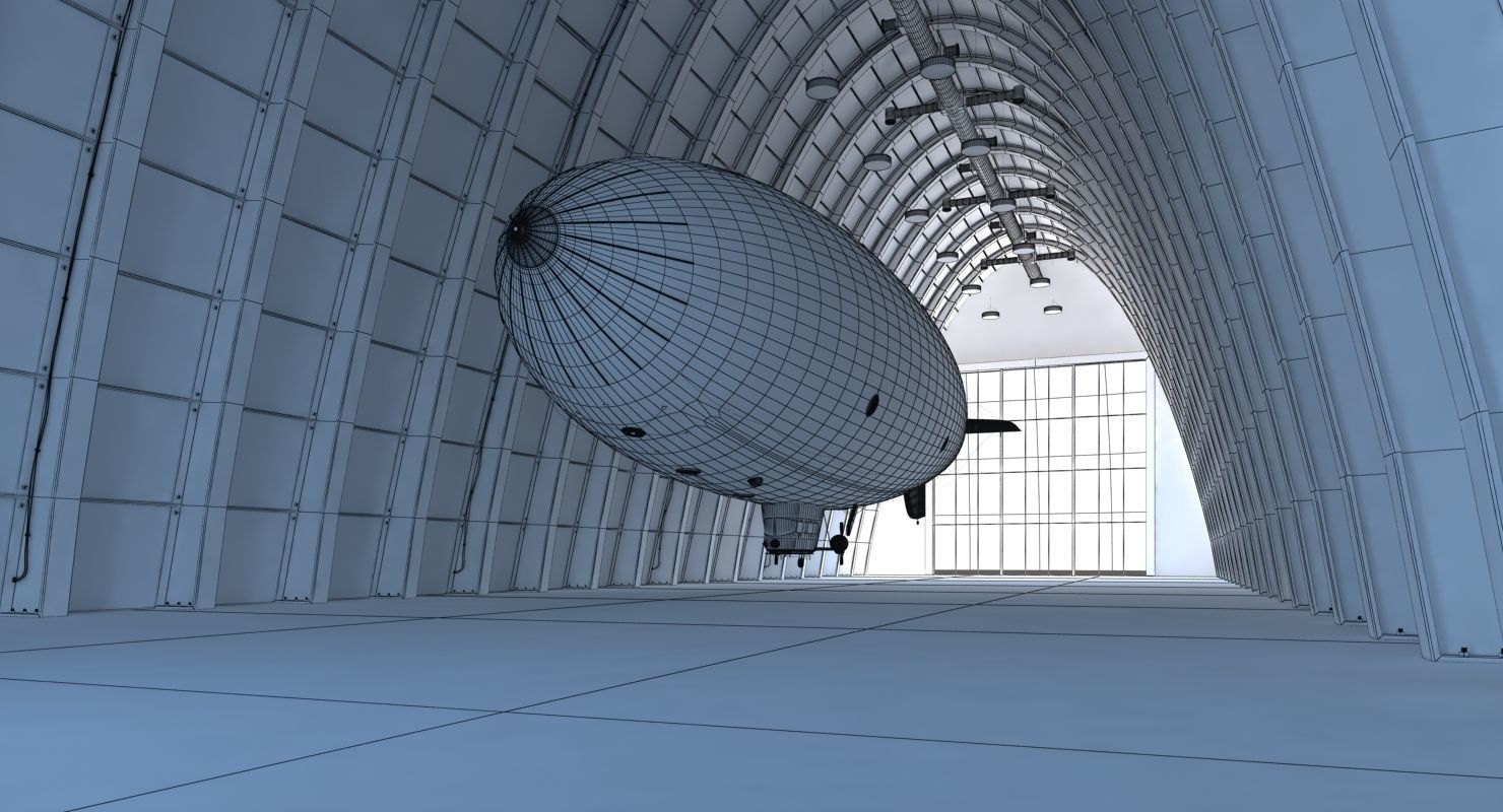 Zeppelin Hangar 3D model_11