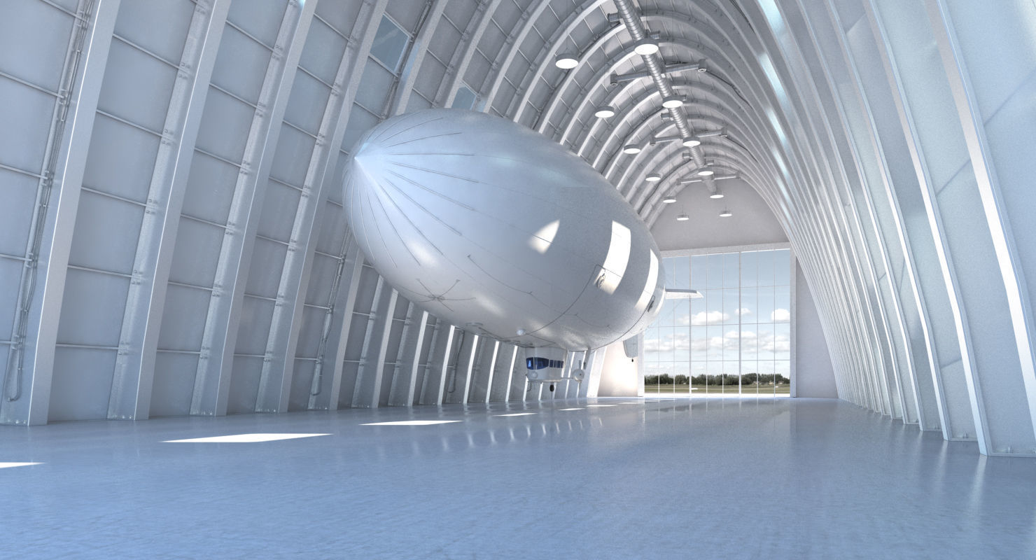 Zeppelin Hangar 3D model_1
