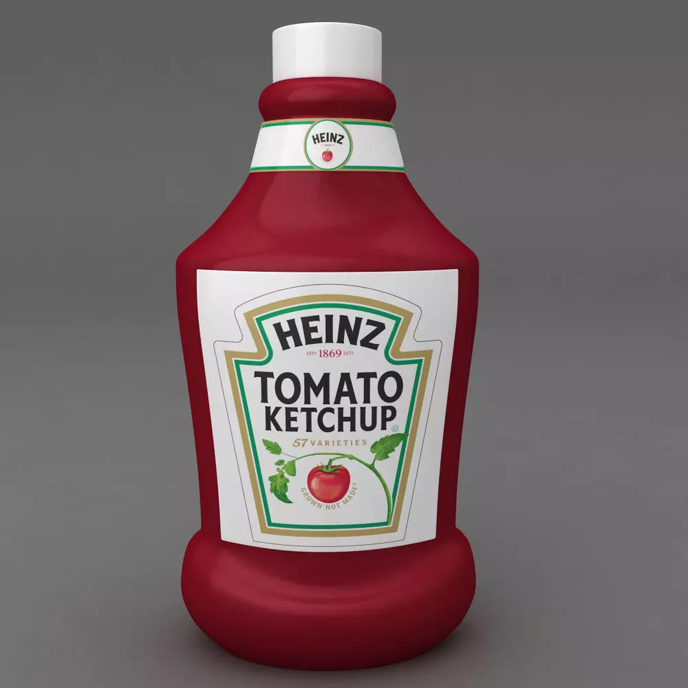 Ketchup bottle 3d model 3D model