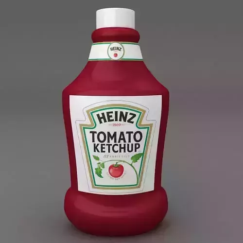 Ketchup bottle 3d model 