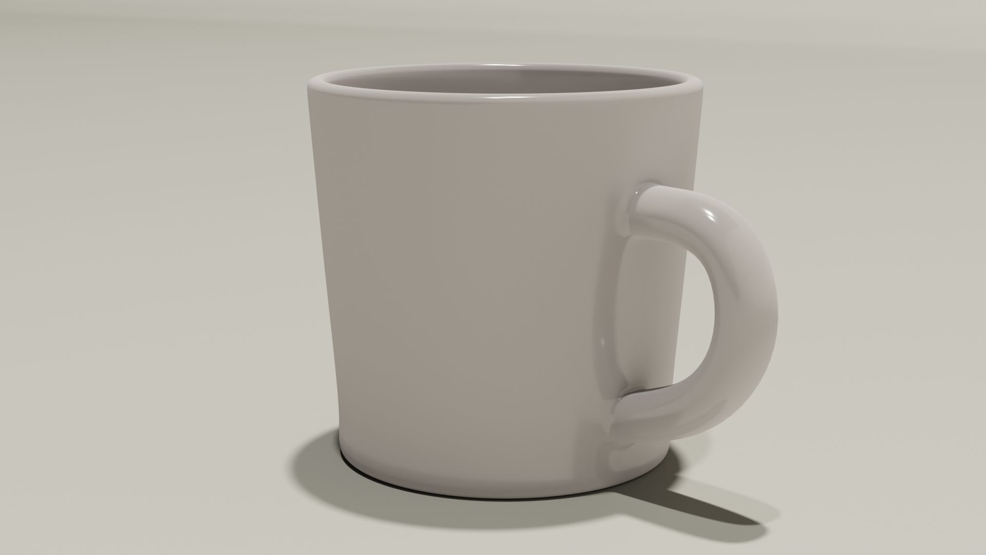 ceramic mug Low-poly 3D model_1