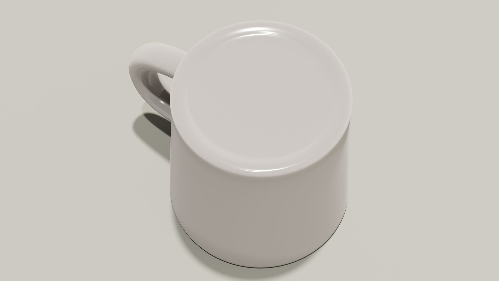 ceramic mug Low-poly 3D model_3