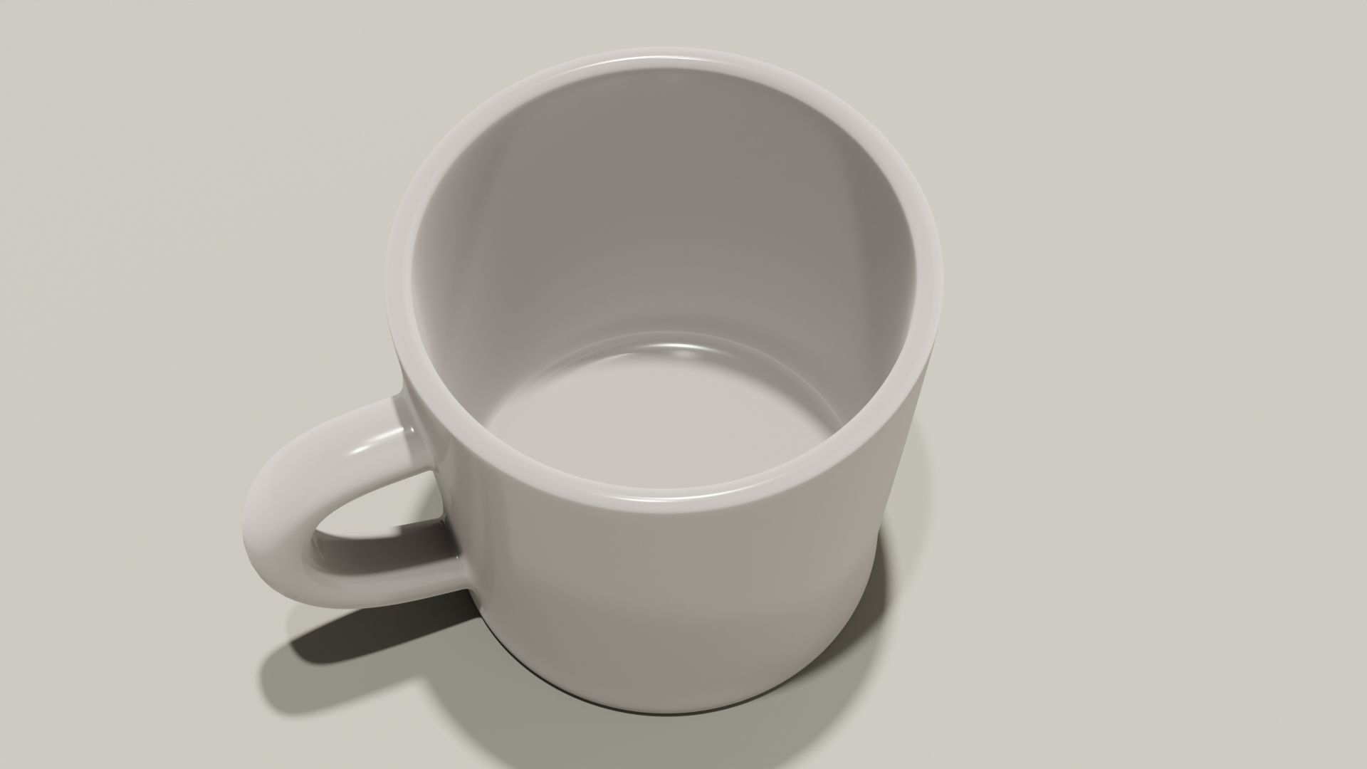 ceramic mug Low-poly 3D model_2