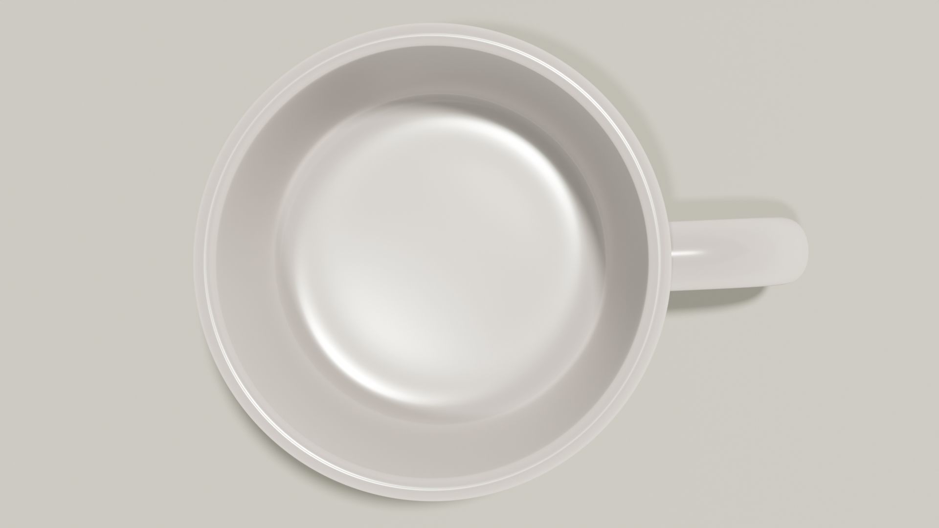 ceramic mug Low-poly 3D model_4