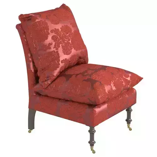 Bergere chair red upholstery
