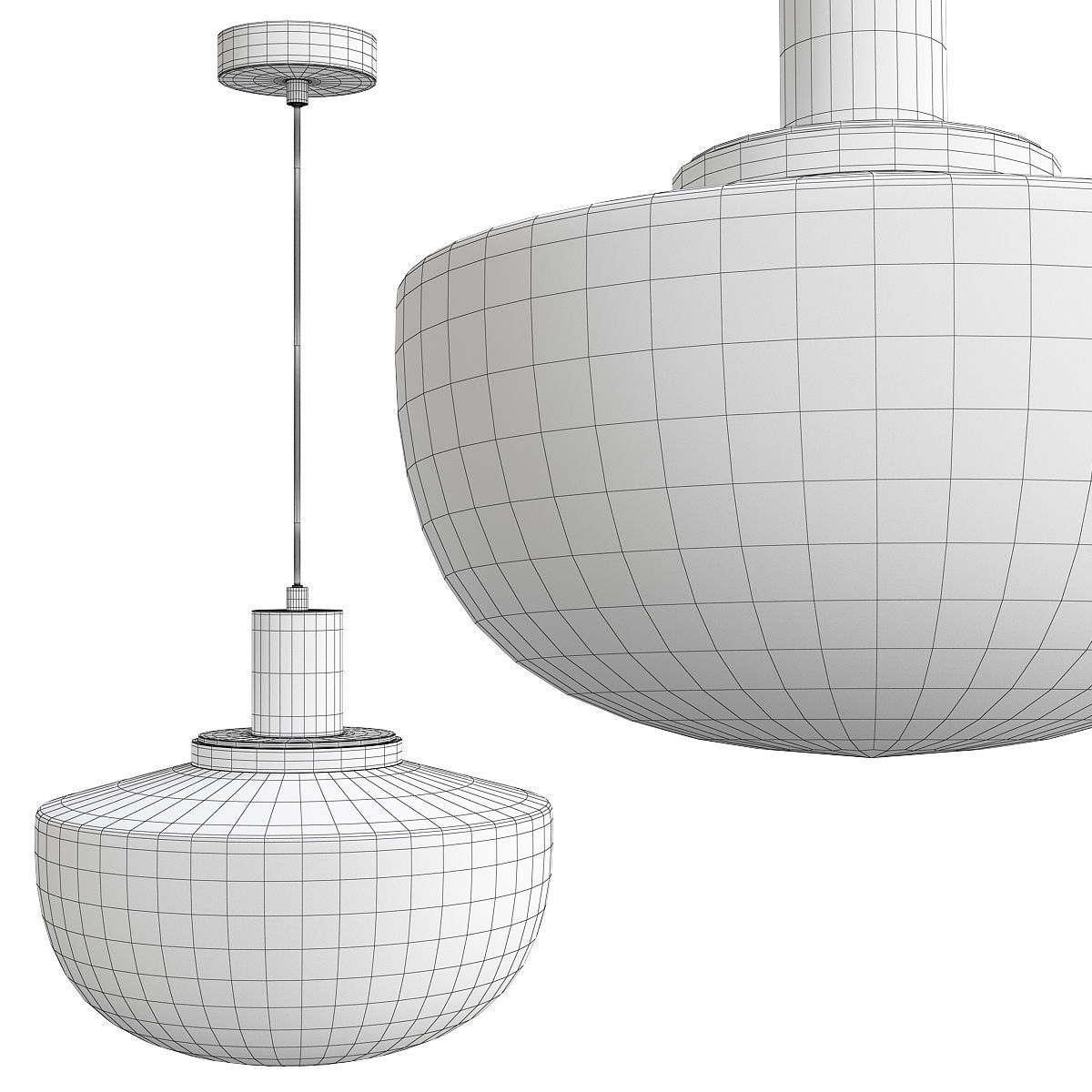 INDA chandelier Low-poly 3D model_1
