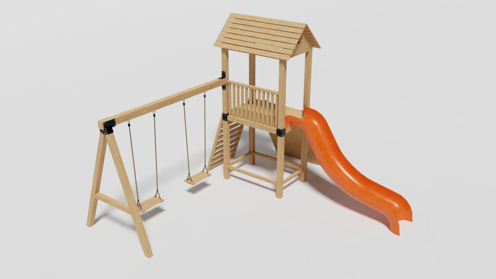 Playground pack v3 Low-poly 3D model_2