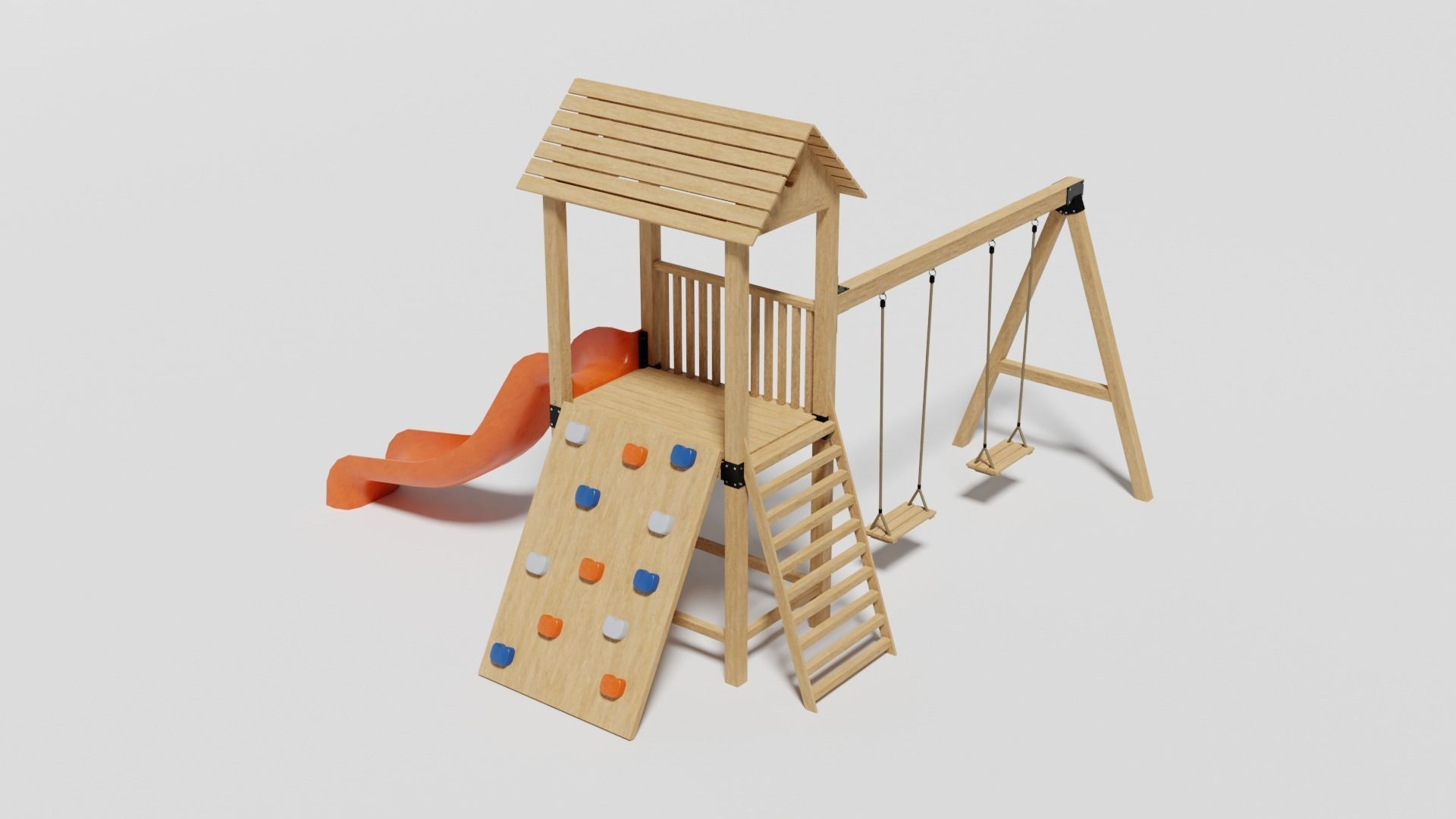 Playground pack v3 Low-poly 3D model_6
