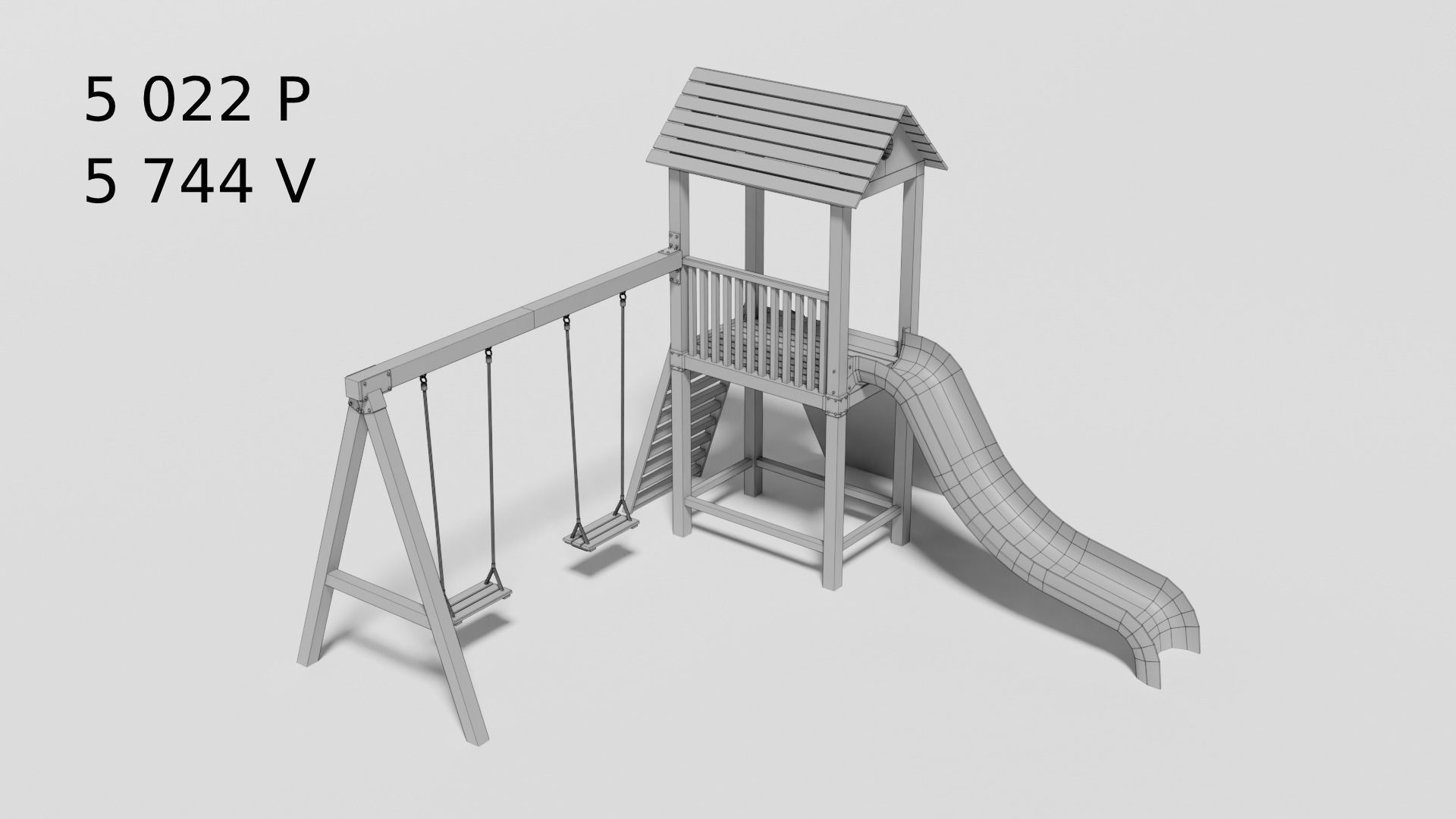 Playground pack v3 Low-poly 3D model_9