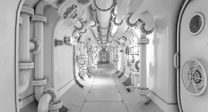 Submarine Corridor 3D model