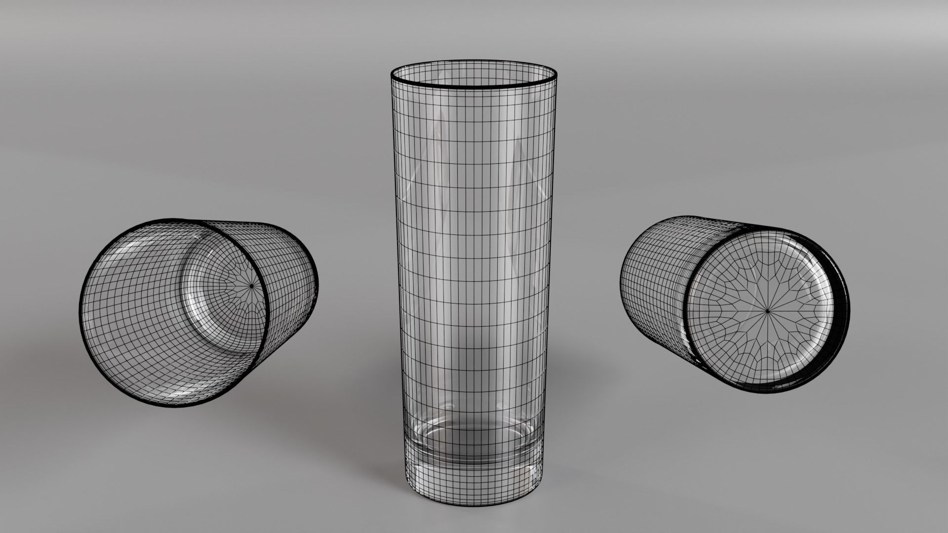 Collins glass Low-poly 3D model_21
