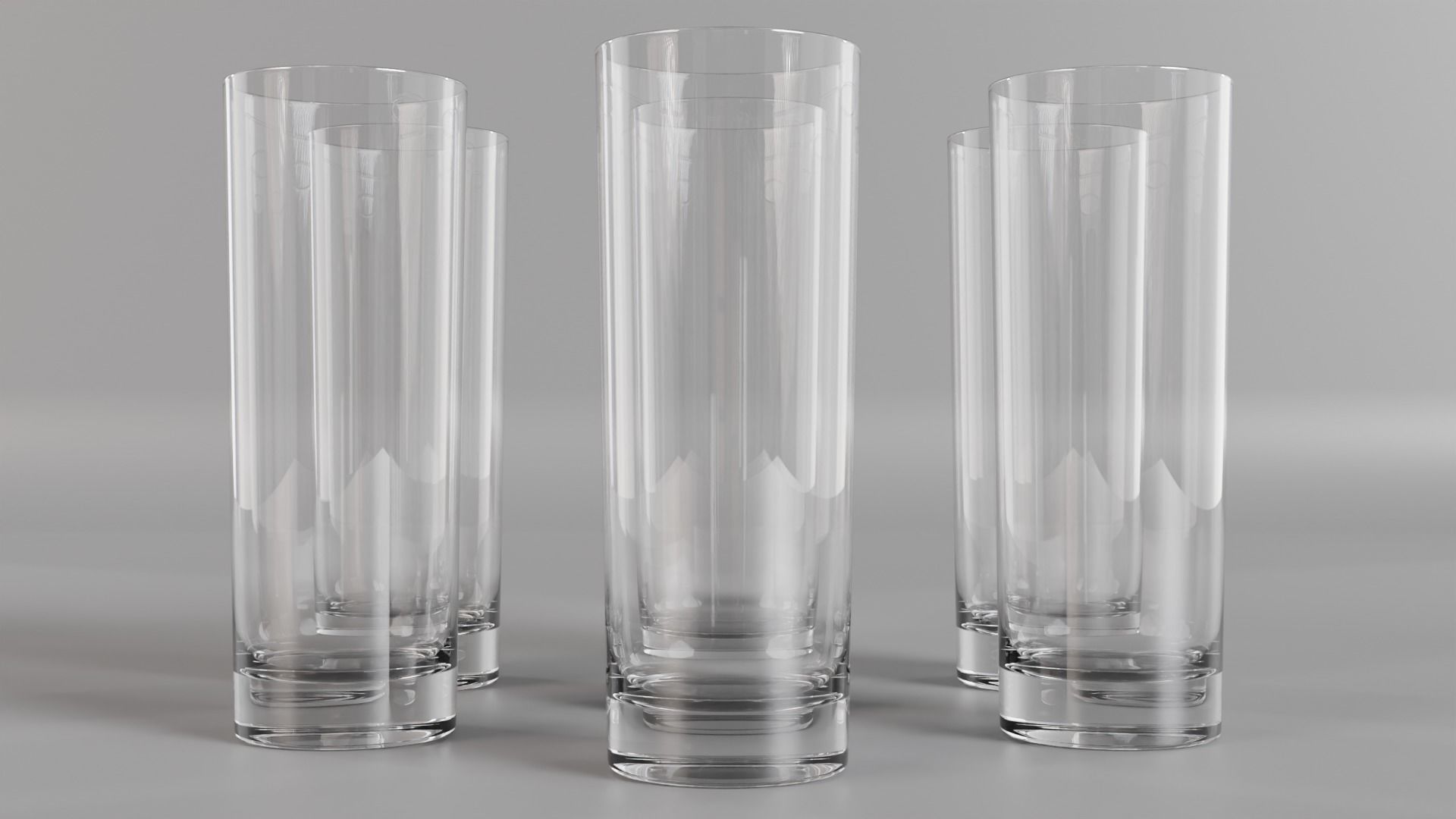Collins glass Low-poly 3D model_7