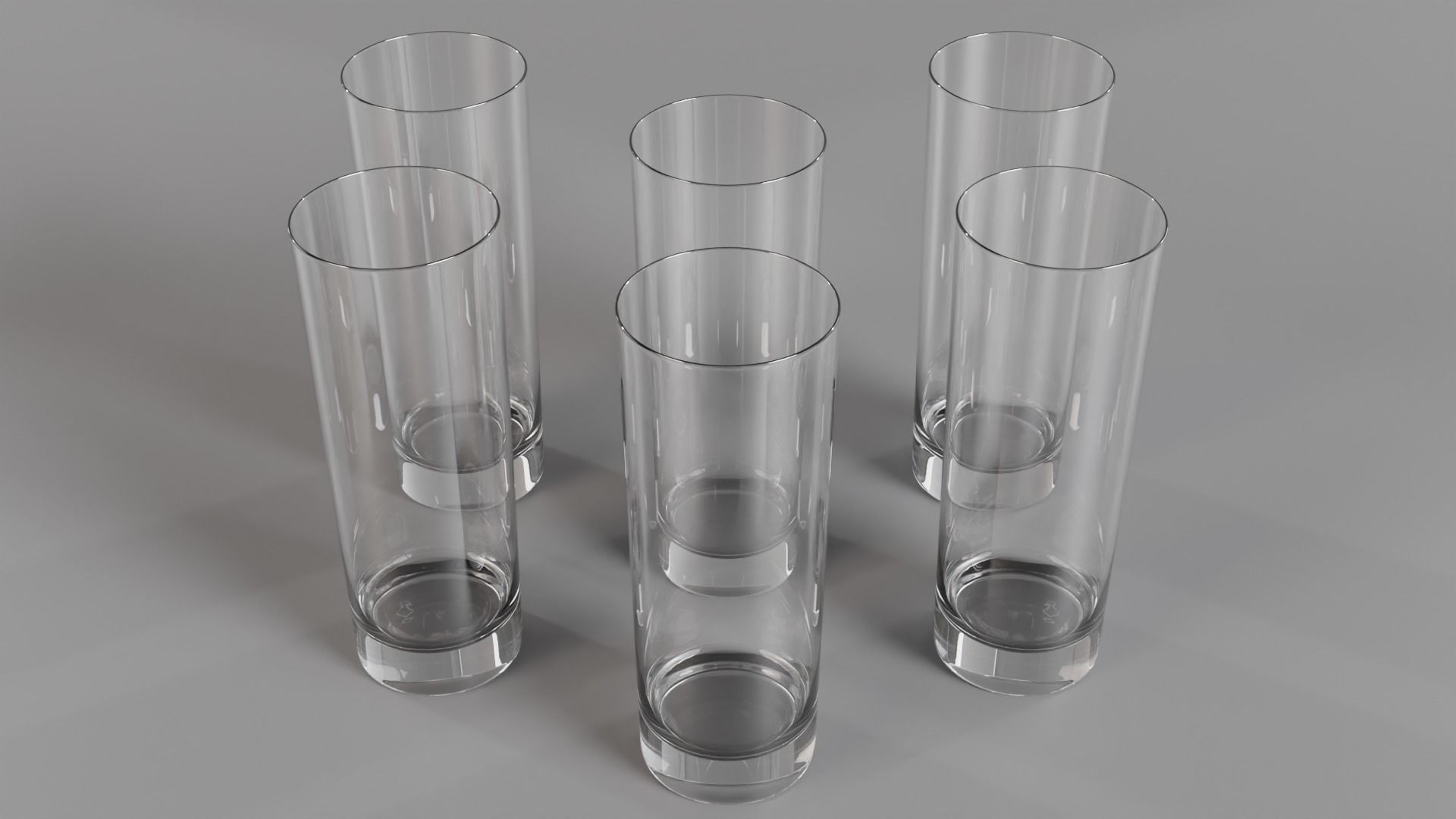 Collins glass Low-poly 3D model_8