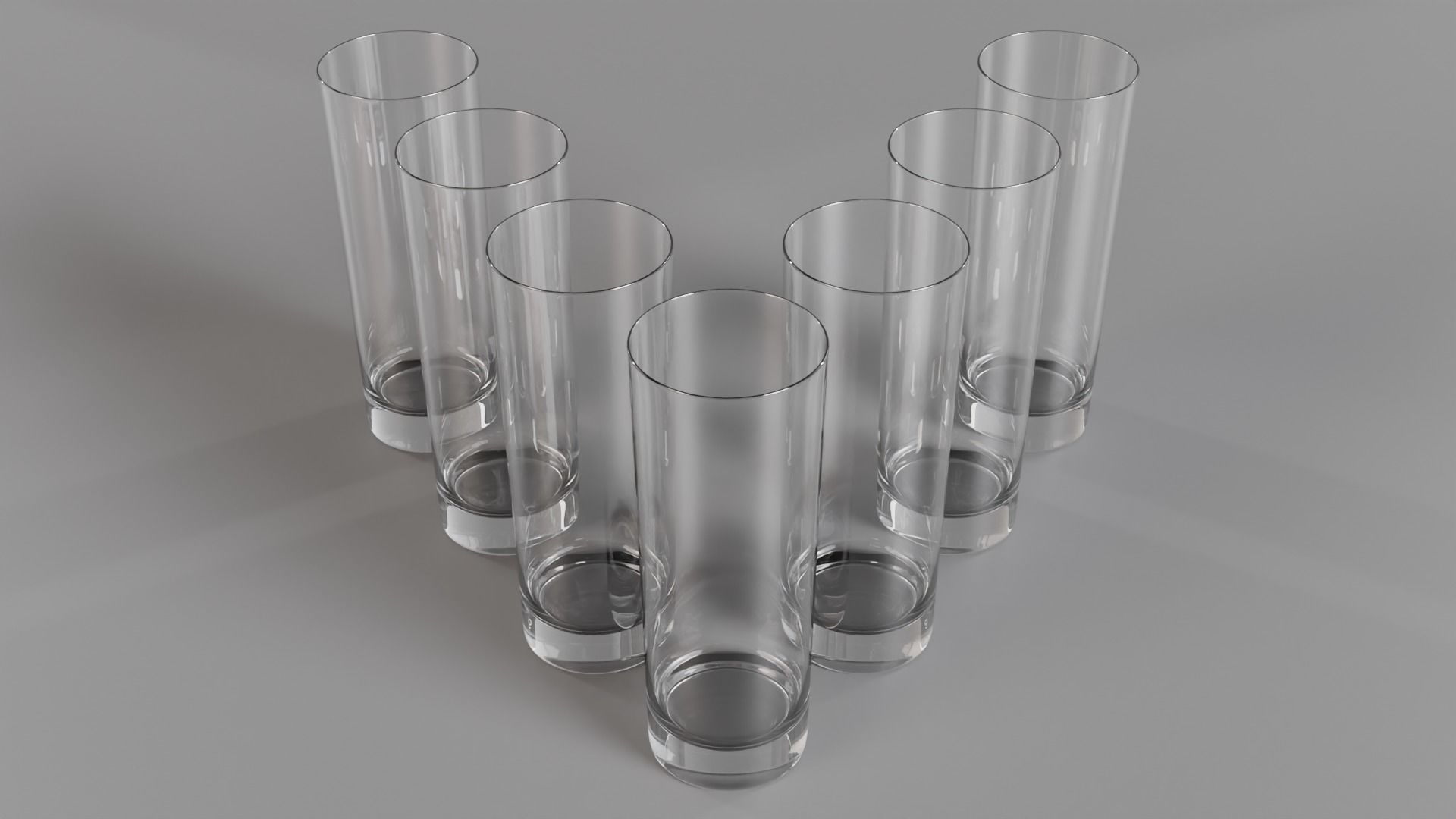 Collins glass Low-poly 3D model_6