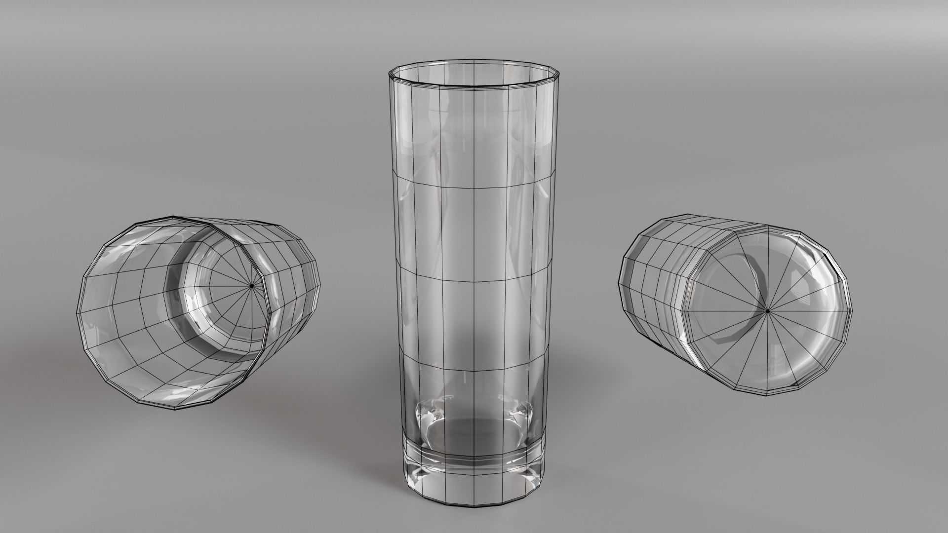 Collins glass Low-poly 3D model_17