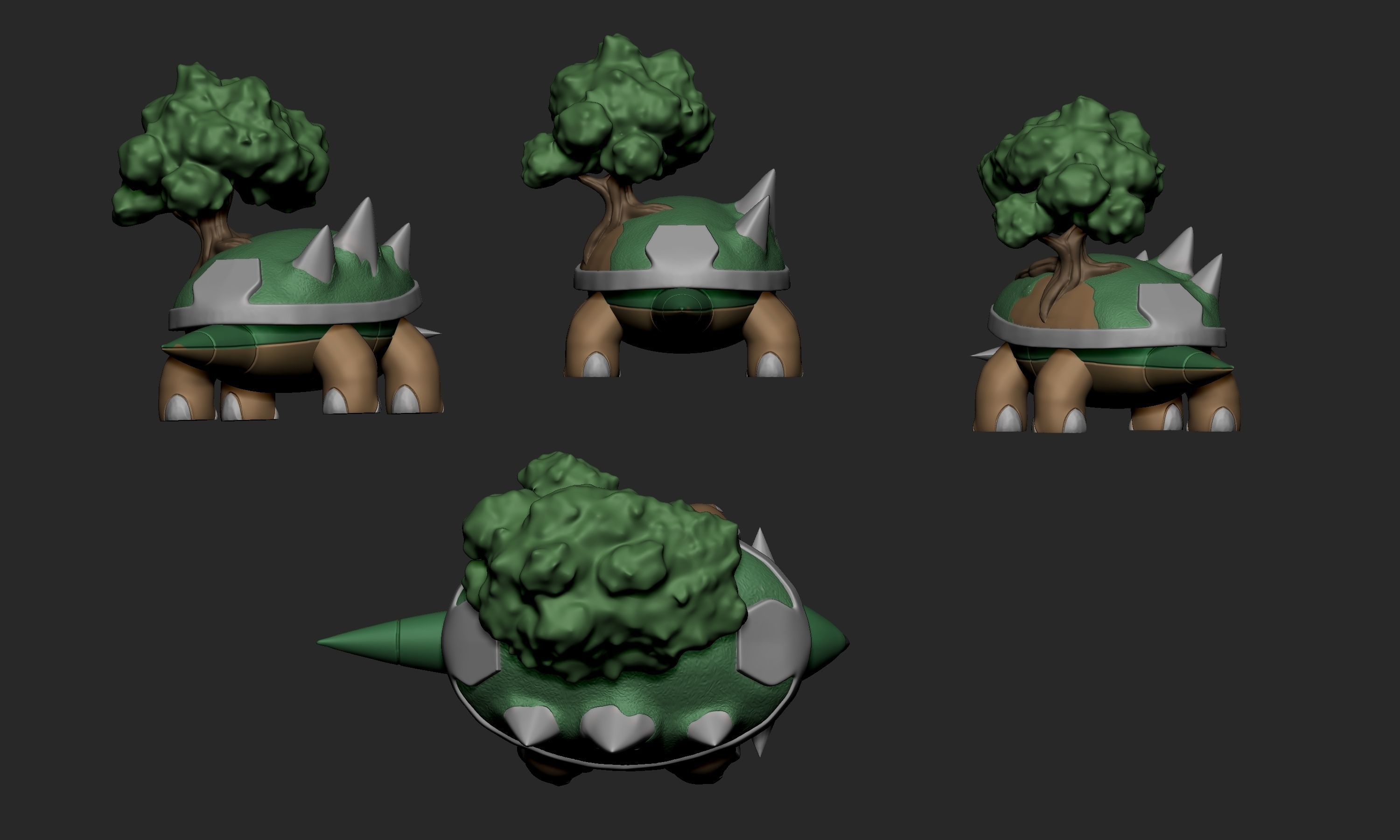 Pokemon - Torterra 3D print model_3