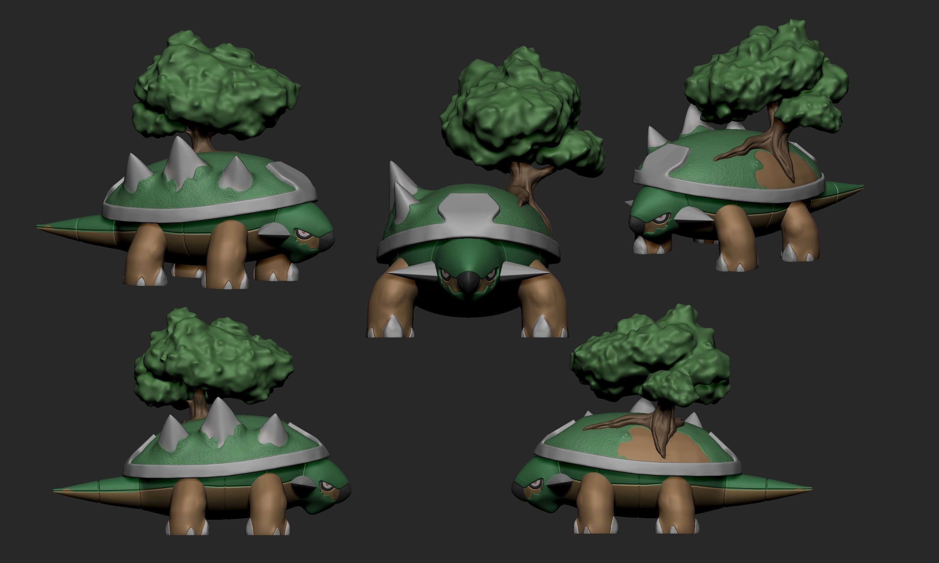 Pokemon - Torterra 3D print model_2