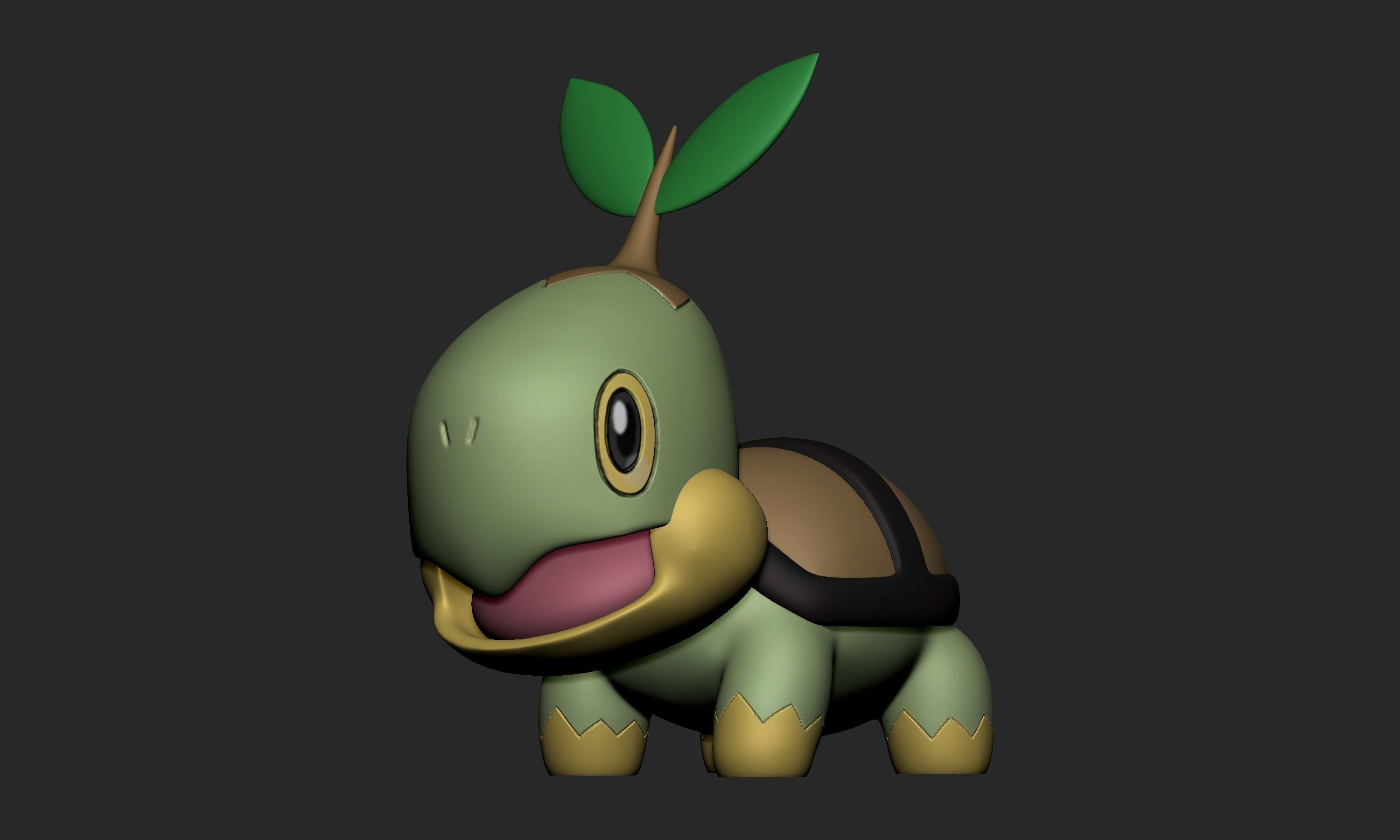 Pokemon - Turtwig Grotle and Torterra 3D print model_15