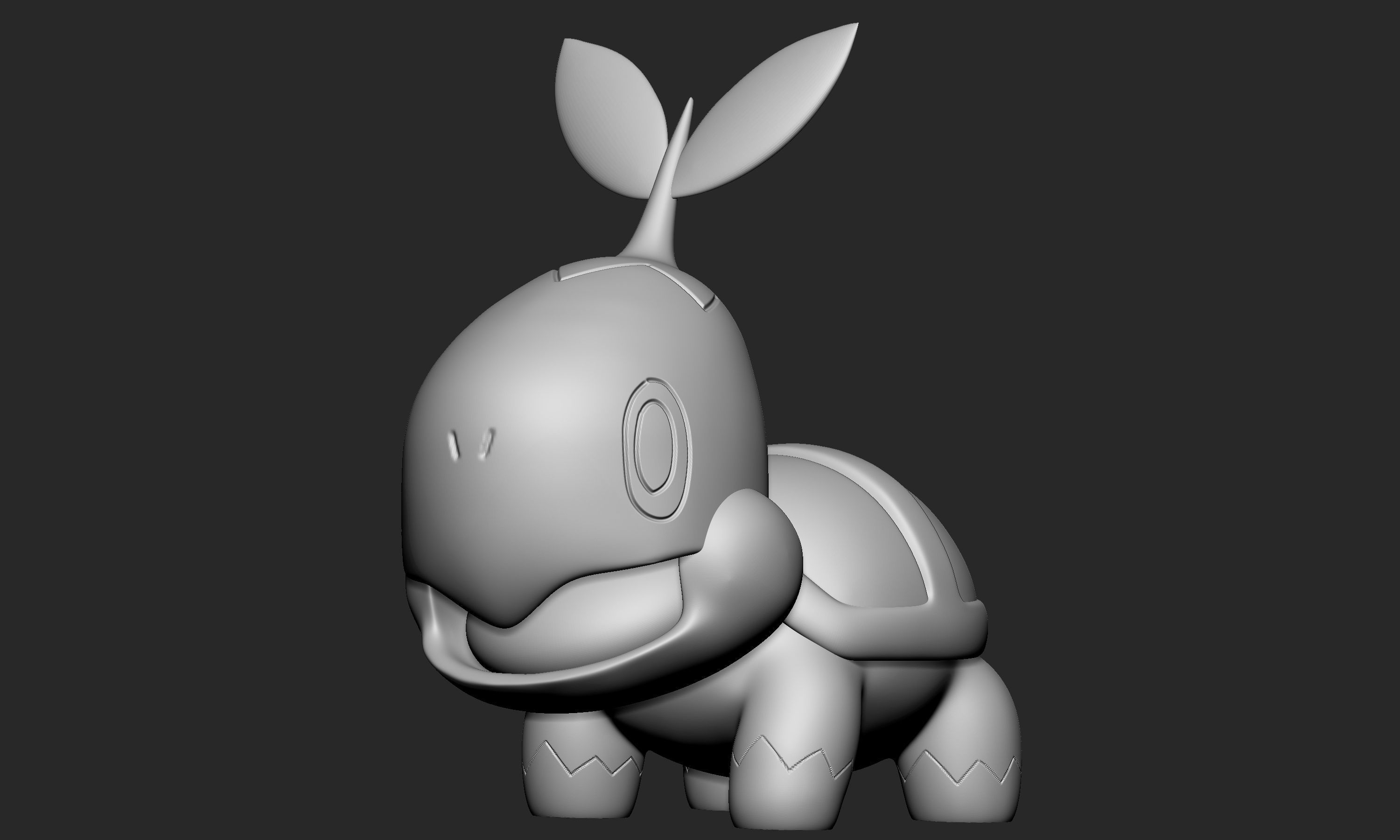 Pokemon - Turtwig Grotle and Torterra 3D print model_13